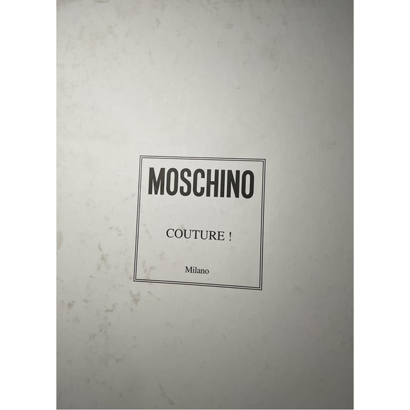 MOSCHINO ~Logo Crisscross Heel Sandals (NWT) - Picture 9 of 13